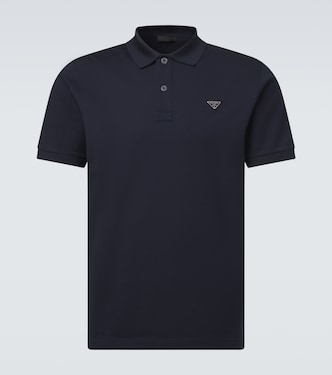 Cotton piqué polo shirt | Prada