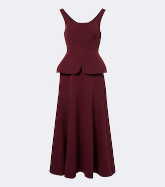 Peplum crêpe corset dress | Roland Mouret