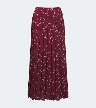 Monti printed pleated midi skirt | Altuzarra