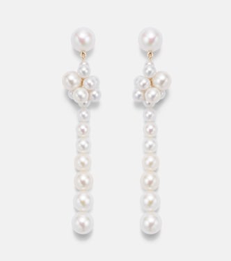 Colonna Botticelli 14kt gold drop earrings with pearls | Sophie Bille Brahe