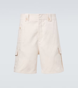 Cotton and linen cargo shorts | Brunello Cucinelli
