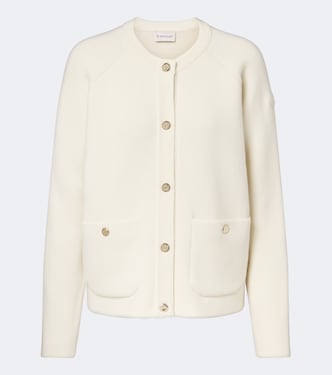 Wool, cotton, and cashmere-blend cardigan | Moncler