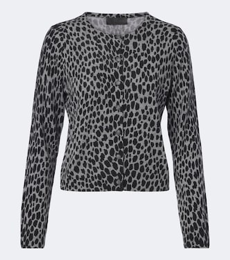 Keelah leopard-print cashmere cardigan | Nili Lotan