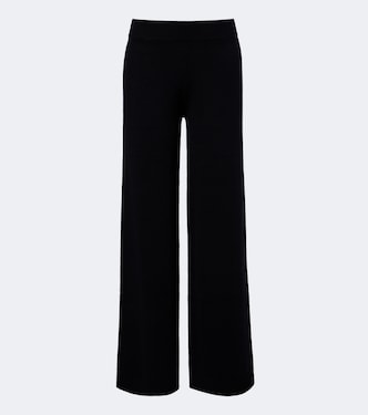 Virgin wool and cashmere wide-leg pants | Jardin des Orangers