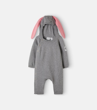 Baby bunny cotton-blend onesie | Mini Rodini