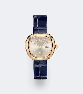 Sixtie 29mm 18kt rose gold and leather watch | Piaget