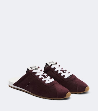 Suede sneaker mules | Miu Miu