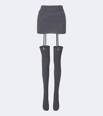 Costa miniskirt and over-the-knee socks set | Aya Muse