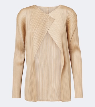 Monthly Colors: October pleated cardigan | Pleats Please Issey Miyake