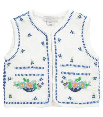 Gilet en coton à fleurs | Stella McCartney Kids