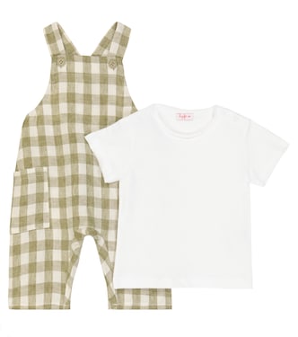 Baby linen onesie and T-shirt set | Il Gufo