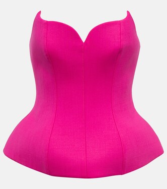 Bustier aus einem Wollgemisch | Giuseppe di Morabito