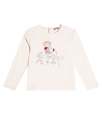 Appliqué cotton jersey T-shirt | Il Gufo