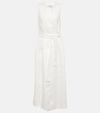 Robe portefeuille midi Aureo en lin | Max Mara