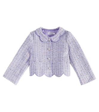 Scalloped bouclé jacket | Self-Portrait Kids