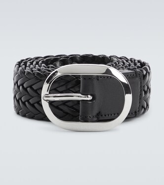 Woven leather belt | Tom Ford