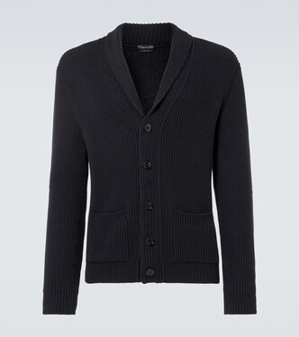 Ribbed-knit wool and silk cardigan | Tom Ford