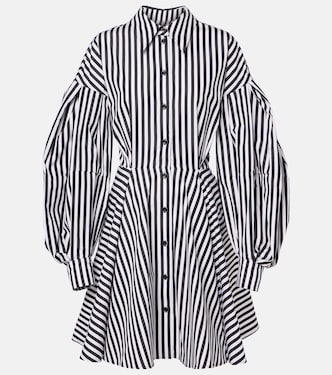 Robe midi rayée en coton | Nina Ricci