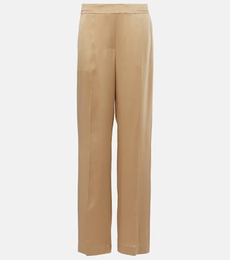 Pantalon droit Tawa en satin de soie | Joseph
