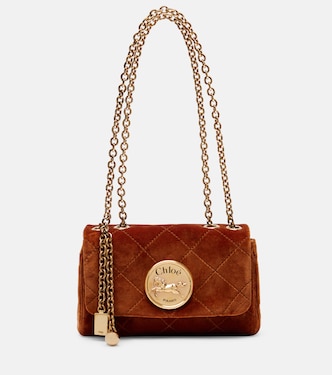 Chloé Heritage Small velvet shoulder bag | Chloé
