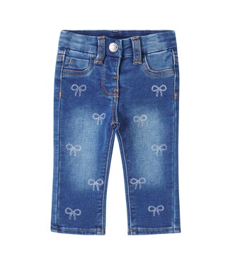 Baby bow-detail jeans | Monnalisa