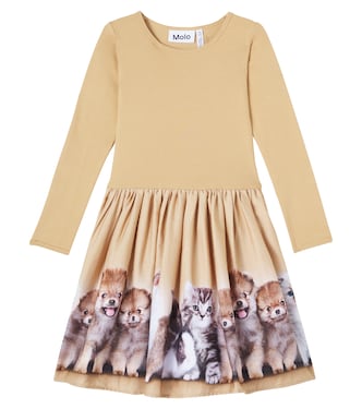Casie Warm printed cotton-blend dress | Molo
