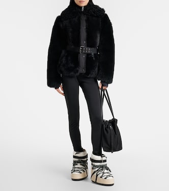 モンクレール　ヨガマット Valdivian shearling down jacket in black - Moncler Grenoble