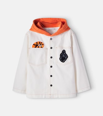 Embroidered cotton canvas jacket | Stella McCartney Kids