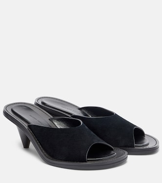 Pantoletten Strap aus Veloursleder | Phoebe Philo