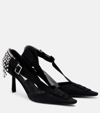 Crystal-embellished pumps | Prada
