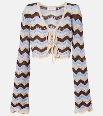 Cropped-Top Miana aus einem Baumwollgemisch | Bananhot