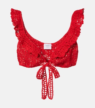 Brigitte crochet cotton bra top | Anna Kosturova
