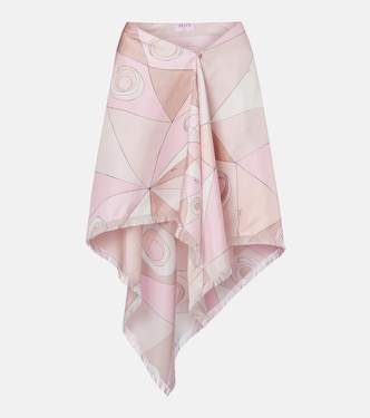 Occhi silk twill midi skirt | Pucci