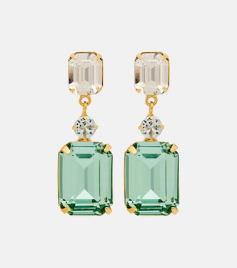 Justine gold-plated drop earrings | Jennifer Behr