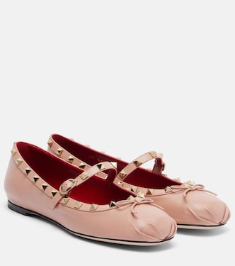 Mary Janes Rockstud en cuir | Valentino Garavani
