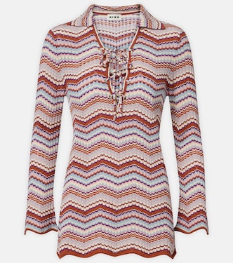 Brody chevron cotton top | Rixo