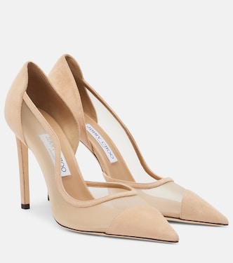 Pumps Brigitte in suede e mesh | Jimmy Choo