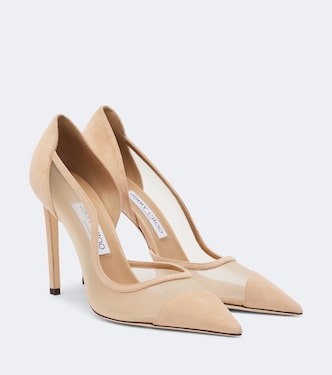 Brigitte suede and mesh pumps | Jimmy Choo