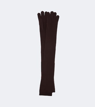 Cashmere and wool gloves | Nour Hammour