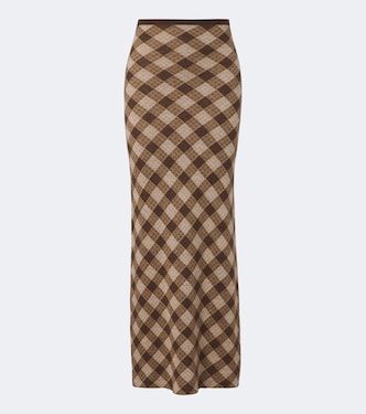 Kae plaid midi skirt | Aya Muse