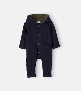 Baby Molson hooded cotton-blend onesie | 1 + in the Family