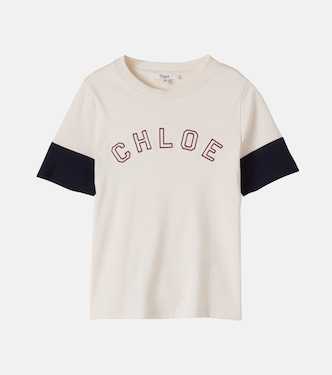 Logo cotton jersey T-shirt | Chloé Kids