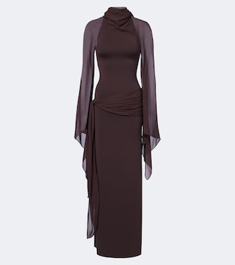 Sabela georgette maxi dress | De La Vali