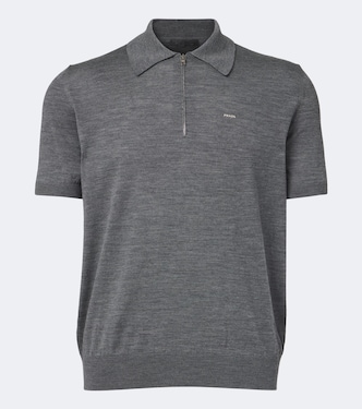 Virgin wool polo sweater | Prada