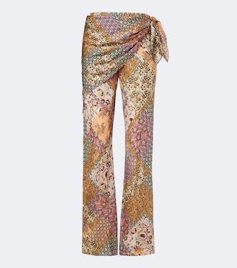 Fairlight silk habotai wide-leg pants  | Zimmermann