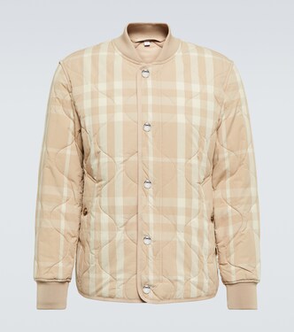 Checked quilted bomber jacket | Burberry