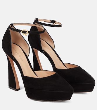 Vertigo suede platform pumps | Gianvito Rossi