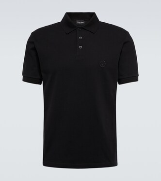 Cotton-blend piqué polo shirt | Giorgio Armani