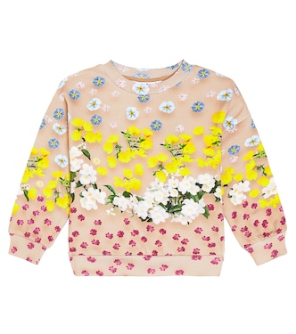 Maxi floral cotton sweatshirt | Molo