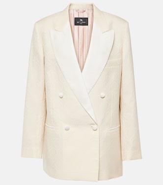 Floral cotton and wool jacquard blazer | Etro